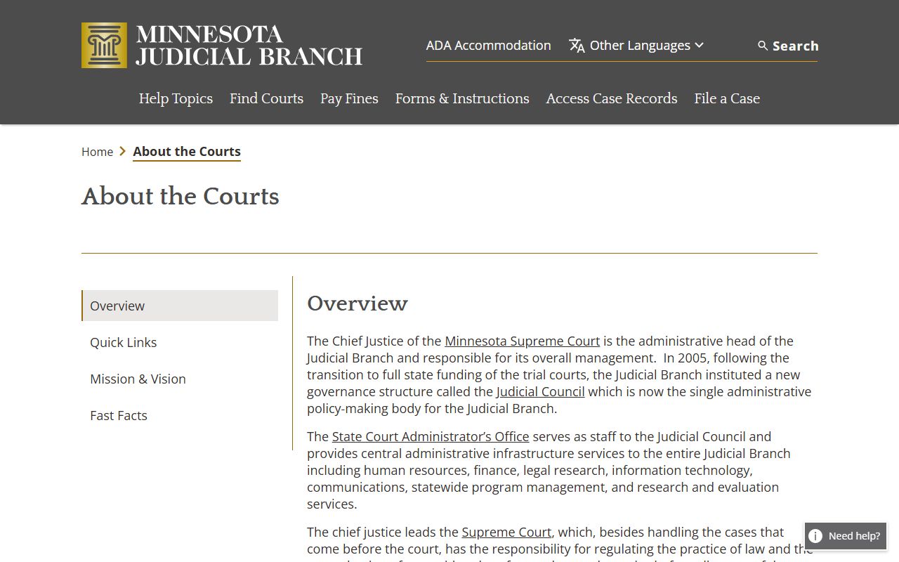 Kittson County court dockets Minnesota court structure