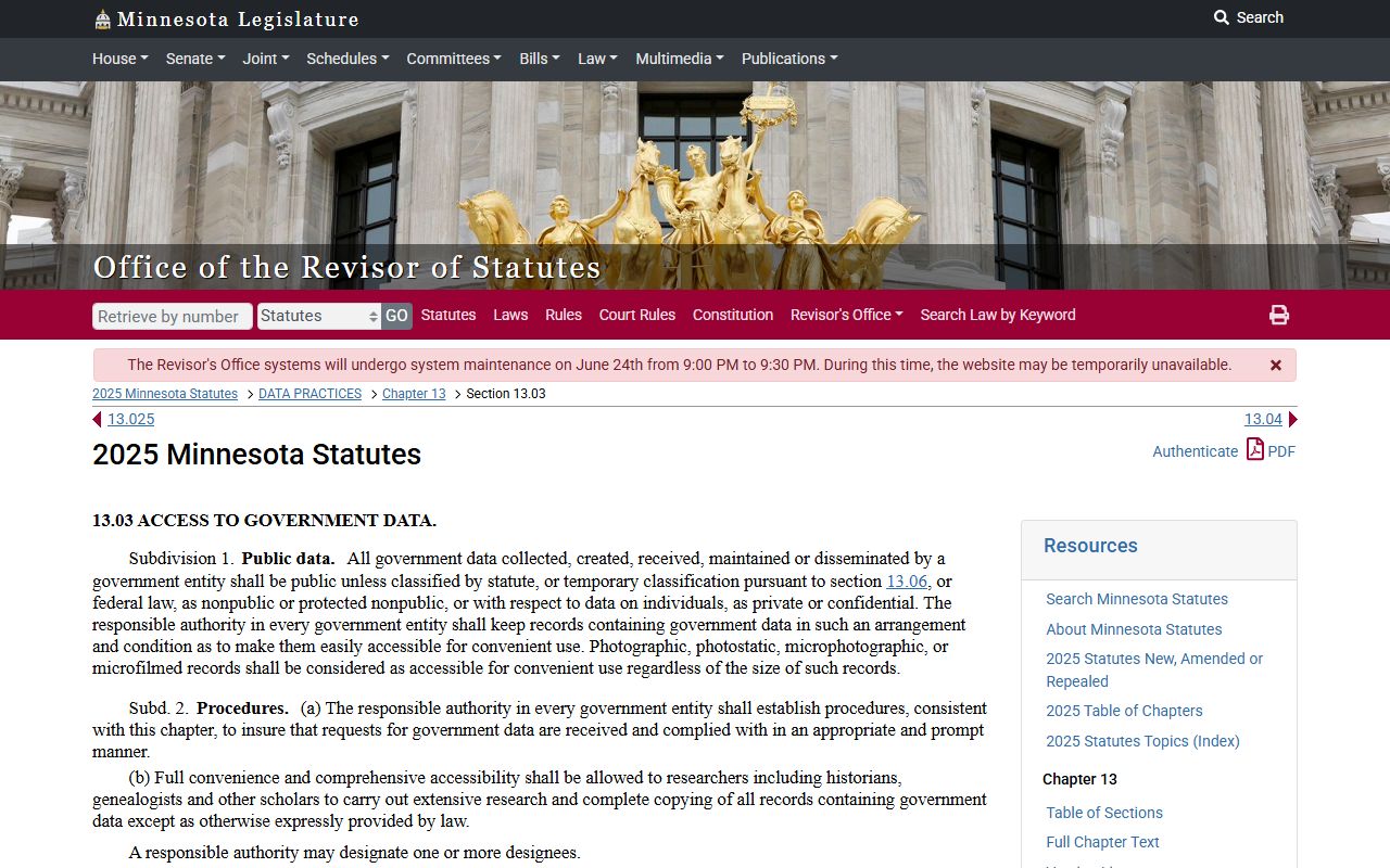 Kittson County court records Minnesota Government Data Practices Act
