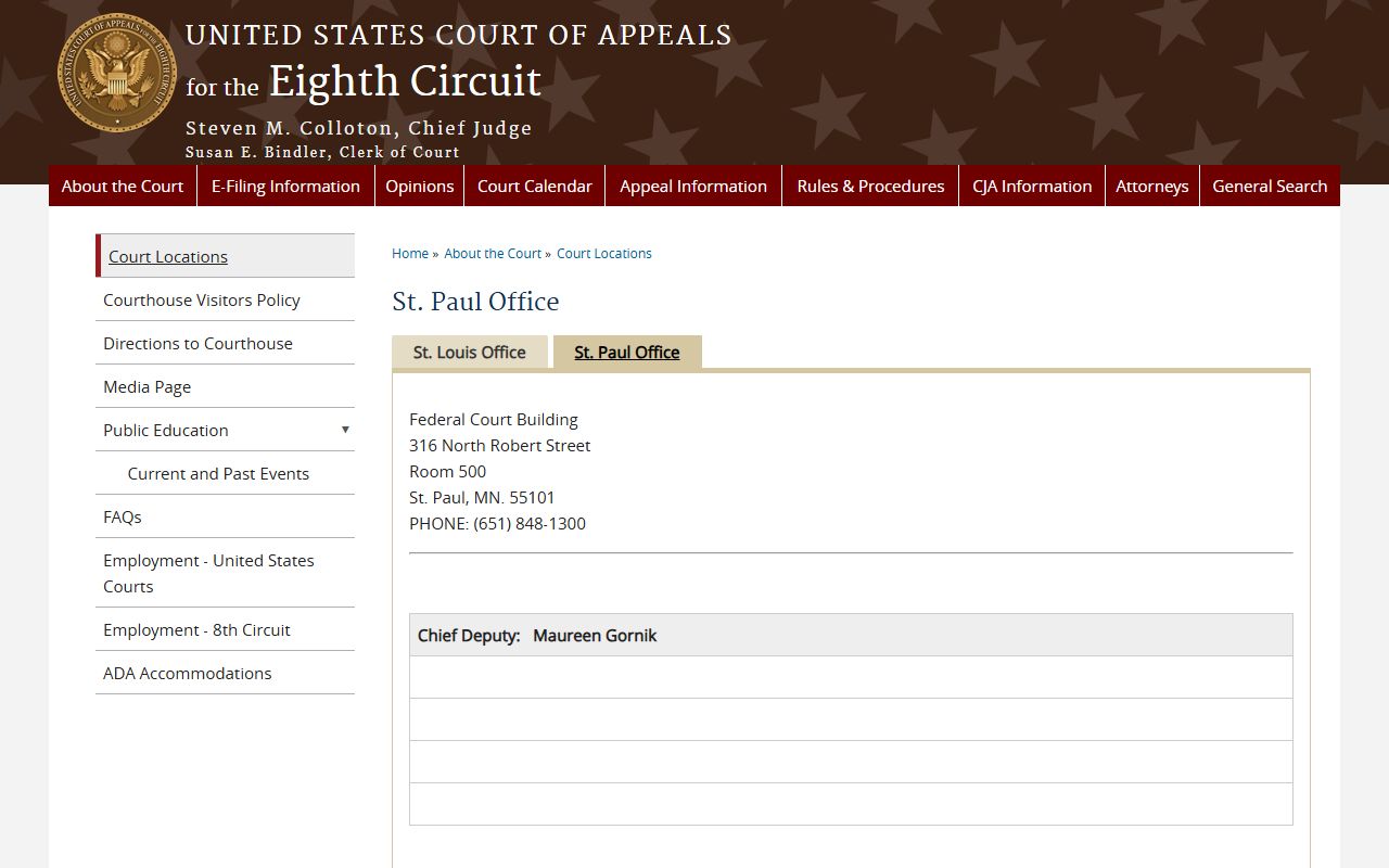 Kittson County District Court records and Eighth Circuit St. Paul office