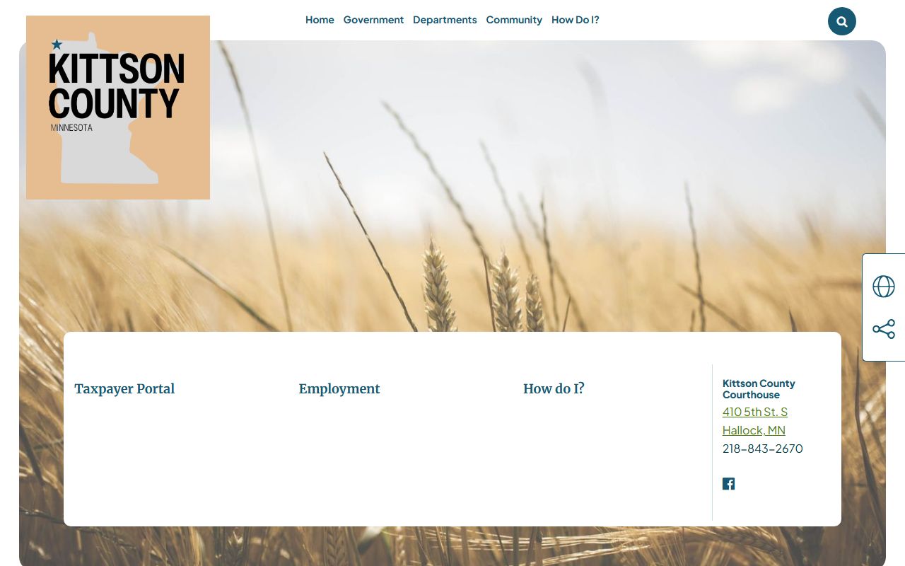 Kittson County court records county homepage