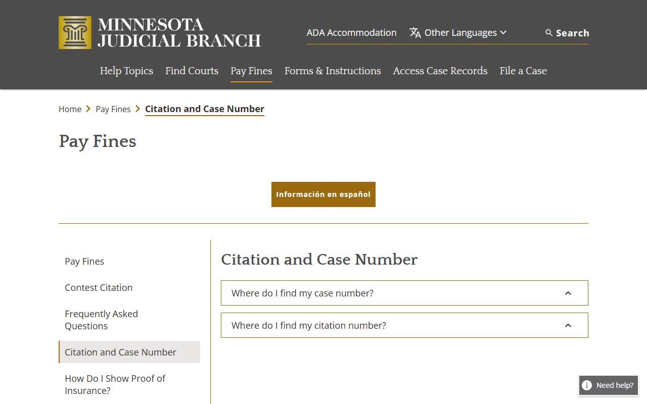 Kittson County traffic court records citation and court file number help
